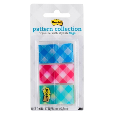 3M™ Post-it® 3色膠質旗仔 680-PLAID2-天下文儀有限公司 (OfficeShopping.com.hk)